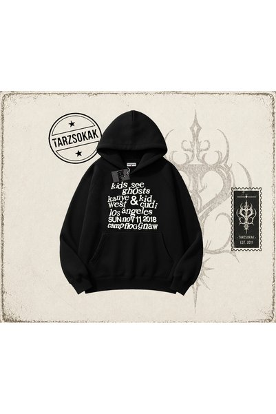 Tarzsokak Unisex Ksg Kids See Ghosts Oversize unisex dukserica sa kapuljačom,...