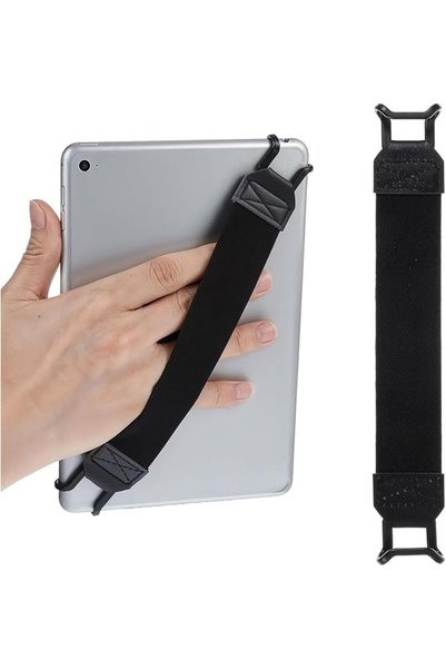 Tazweeq Universal Tablet Hand Strap Holder, High Elasticity Finger Handle Ban...