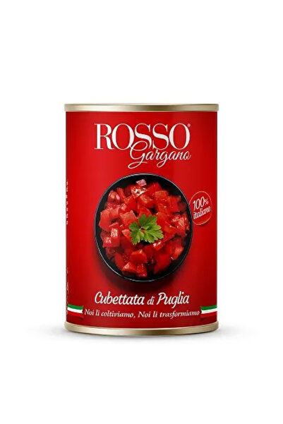 ROSSO Gargano Roșii tăiate cubulețe 400g