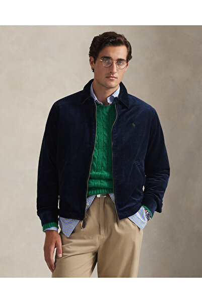 Ralph Lauren Blue Pony İşlemeli Wynton Kadife Ceket