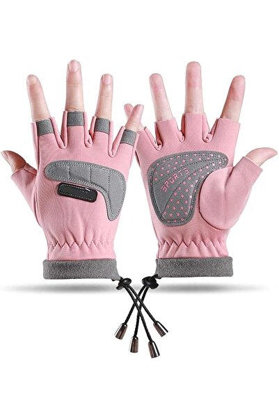 Yelajoy Pink Kids Cycling Gloves, Waterproof Half-Finger Motorbike Bike Glove...