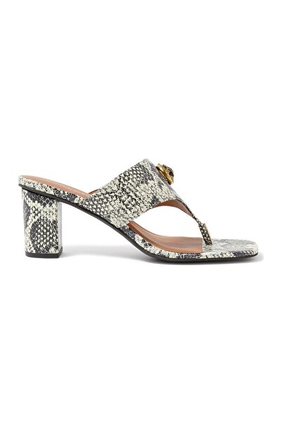 Kurt Geiger حذاء بكعب على شكل حرف T أنيق بنمط جلد الثعبان