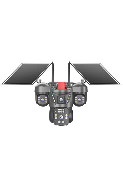12MP AOR 4G 2X3.6MM 2X2.8MM 2 SOLAR DÖRT KAMERA 22IR+12LED PTZ