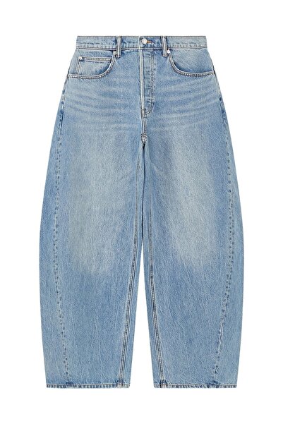 T by Alexander Wang High Fashion Oversized Round Jean Pants
