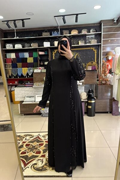 HÜMEYRA BUTİK Pul File Garnili Elbise