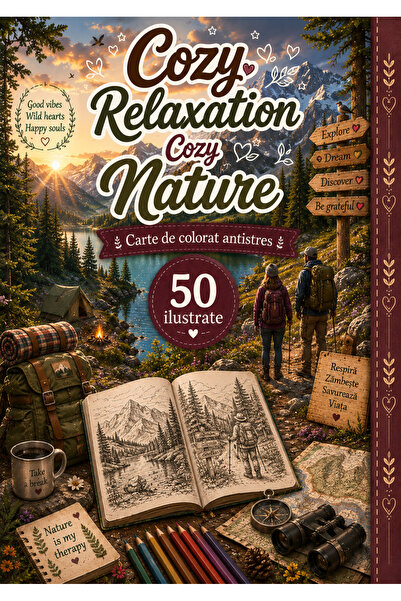 COZY RELAXATION Ζεστή Φύση. Ανακαλύψτε το νέο χαλαρωτικό βιβλίο ζωγραφικής απ...