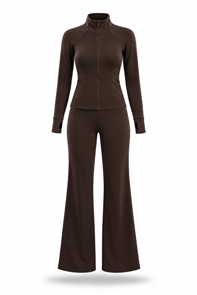 5in1Canpolat Brown Scuba Suit 26179