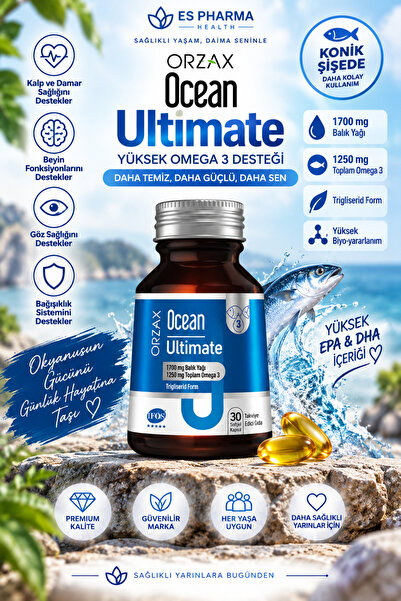 Ocean Ultimate Omega 3 + Koenzim QH Günlük Destek Paketi