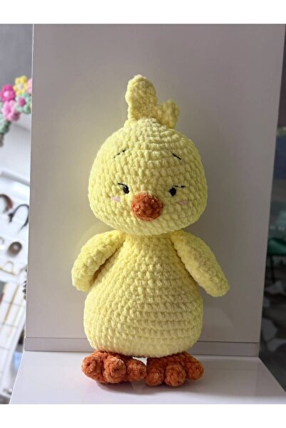 Amigurumi Organik Örgü Peluş Oyuncak Civciv