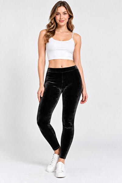 Altınay 2 Pieces Women's Velvet Lycra Long Tights