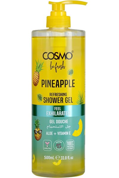 CD Cosmo Designs جل استحمام بالأناناس الطازج مع الألوفيرا وفيتامين إي، 500 مل