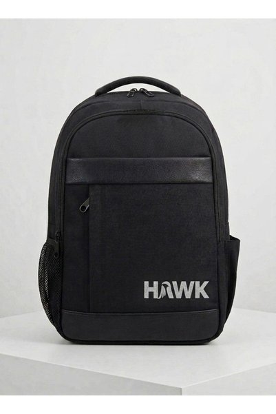 HAWK Backpack Unisex School Bag Daily Travel Laptop Bag Durable Special Fabric Embroidered Logo 25 Lt