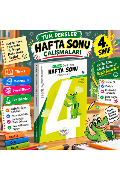 öğretmen evde 4. Sınıf Hafta Sonu Çalışmaları – 36 Haftalık Tüm Dersler Ödev ...
