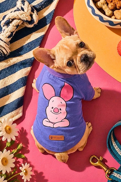 Tail Story Köpek Tişörtü, Pamuklu Penye Kumaş, Küçük ve Orta Irklar İçin İdea...