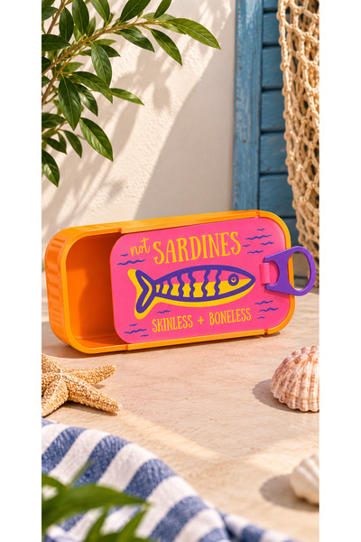 PELIUS Jewelry & Accessory Organizer Box – Colorful Sardine Design Pinterest Storage Box – Clasp, Charm, and Jewelry Organizer