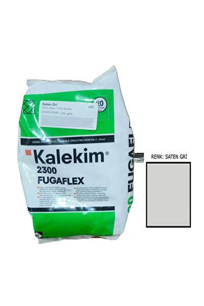 Kalekim Saten Gri FLEX (ESNEK) Derz Dolgu 2300 FUGA 1 kg C2GWA ÖZELLİKLİ