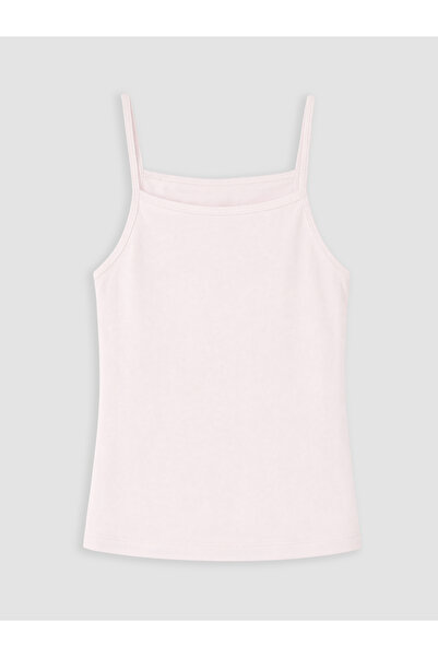 LC Waikiki Rmz Gi̇yi̇m Farkiyla Square Roba Collar Girls' Underwear Undershirt
