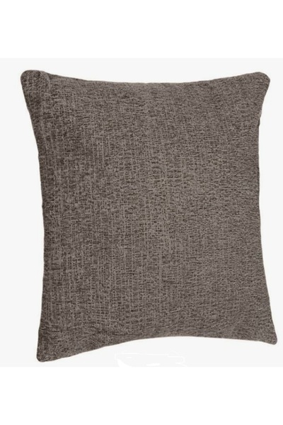 Jumbo Pernă decorativă din chenille maro pentru canapea 52 x 52 cm