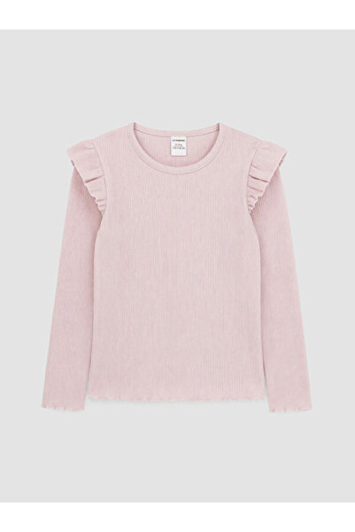 LC Waikiki Quality Pieces from Çelebi Store Ruffle Girl's T-Shirt