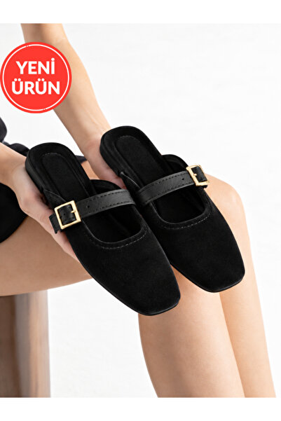 STOCON Women's Velvet Suede Buckle Mule Slippers Home Slippers Dowry Slippers...