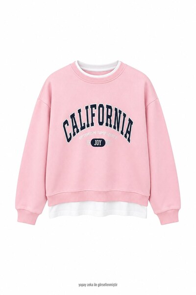 elifteke California Sweatshirt Pink