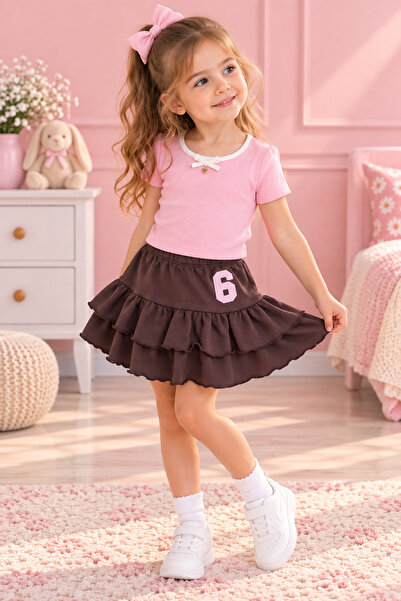 Çipil Girl's Skirt Suit
