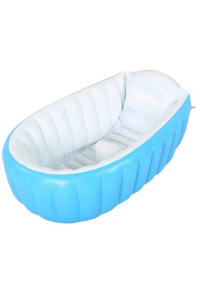 OEM Cădiță gonflabilă pentru bebeluși, 98x65x28cm, cu suport reglabil pentru ...
