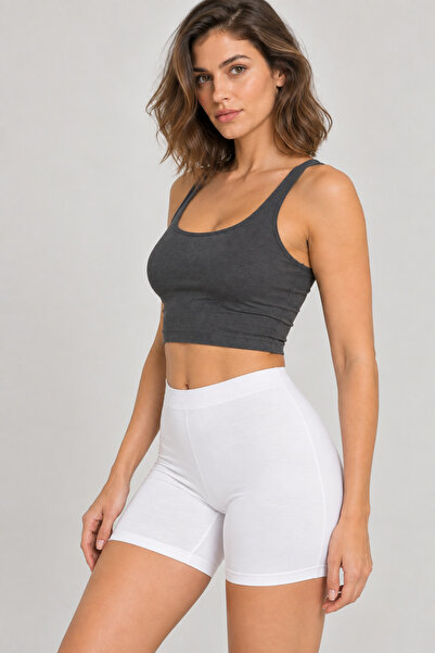 Loule Women's Cotton Modal Stretchy Biker Shorts Leggings Short Length Casual
