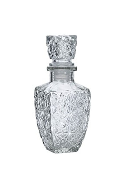 OEM Transparent Glass Liquor Bottle with Pattern 250ml