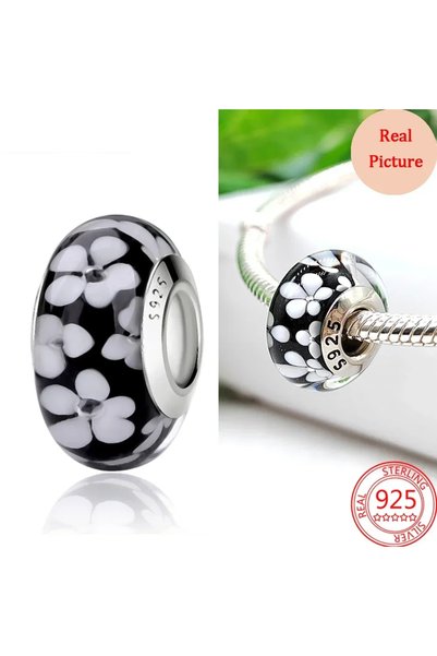 Choice AMC0205 Colorful Murano Glass Beads Glass Ripple Charm Wavy Glass Bead...