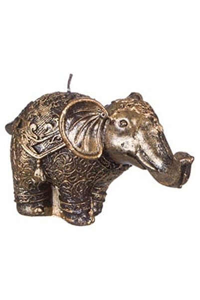 OEM Lumanare Decorativa Etnica Elefant 3D Modele Reliefate de Culoare Aurie B...