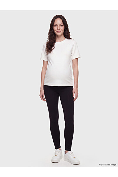 LC Waikiki Rmz Gi̇yi̇m Farkiyla Abdominal Panel Maternity Leggings