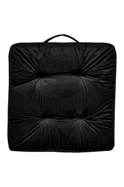 OEM Black Velvet Floor Cushion 43x43cm
