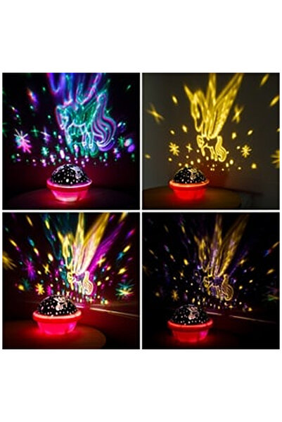 OEM LED Projector with Unicorn Pattern Ø13x10.5cm