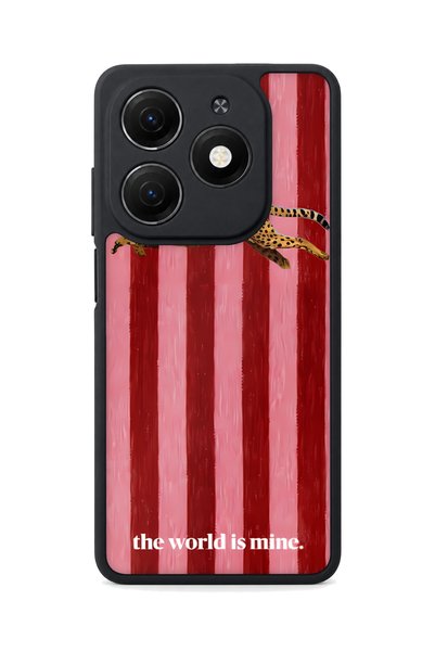TECNO Spark 20 Compatible Cheetah Patterned Camera Protected Shockproof Case