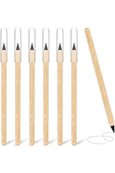 AUAUY 2PCS Metal Inkless Pencil, Infinity pencil, Reusable Everlasting Pencil...