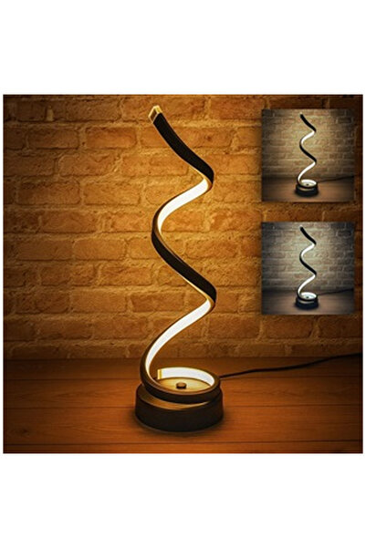 OEM Lapma LED Neagra Spiralata cu USB & 3 Nuante Ø12x37cm