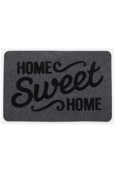 OEM Covoras Intrare Gri "Home Sweet Home" 60x40cm