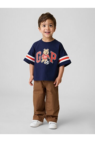 GAP Erkek Bebek Kahverengi Pull-On Baggy Double-Knee Carpenter Pantolon