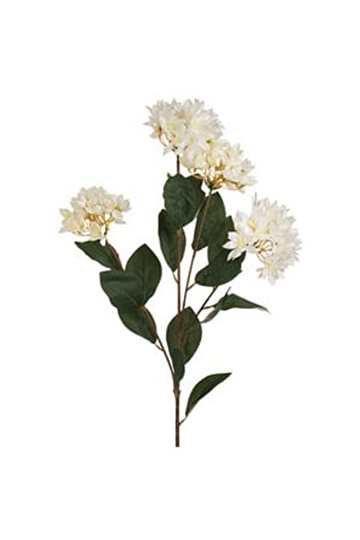 OEM Floare Artificiala cu Tulpina Lunga & Flori Albe 94cm