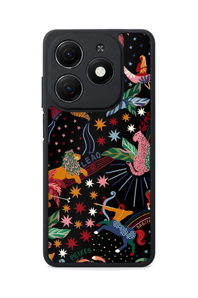 TECNO Spark 20 Compatible Zodiac Patterned Camera Protected Shockproof Case
