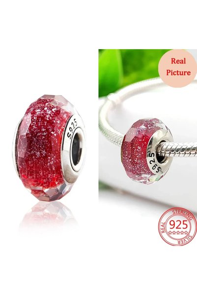 Choice AMC0193 Colorful Murano Glass Beads Glass Ripple Charm Wavy Glass Bead...