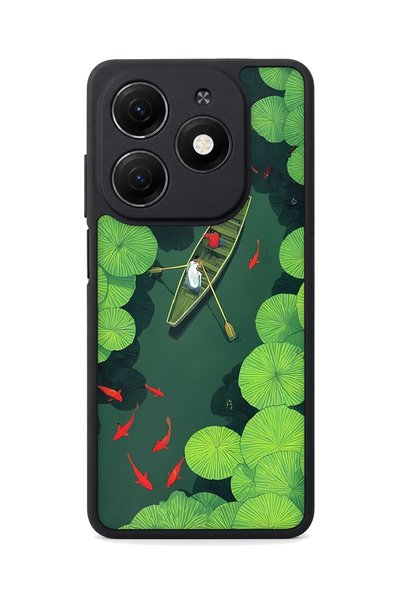 TECNO Spark 20 Compatible Nilüfer Patterned Camera Protected Shockproof Case