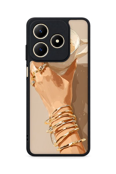 BGAKSESUAR حافظة مقاومة للصدمات متوافقة مع Realme C61 مع حماية للكاميرا بنمط ...