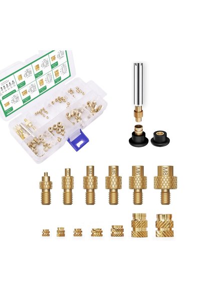 Mintion Set of threaded inserts and tips for thermal mounting, 77 pieces with...