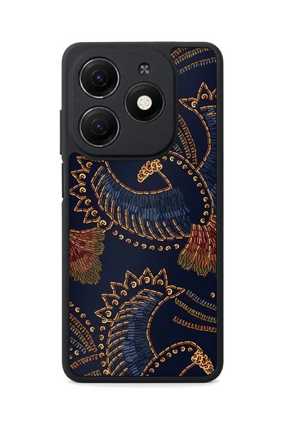 TECNO Spark 20 Compatible Seahorse Patterned Camera Protected Shockproof Case