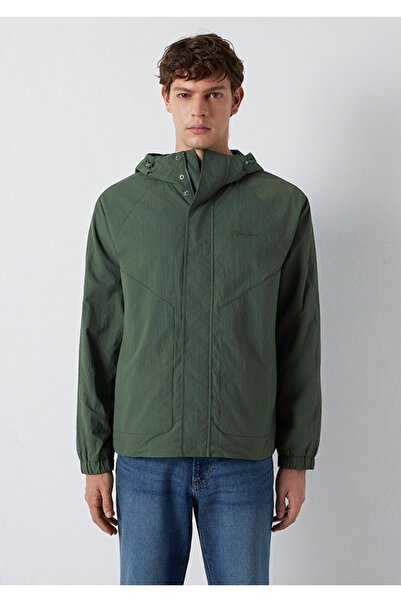 Mavi Hooded Loose Fit Lined Men's Jacket.