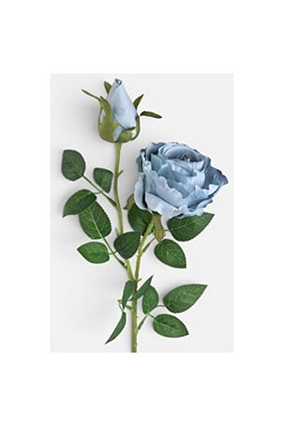 OEM Floare Artificiala Trandafir Albastru 67cm