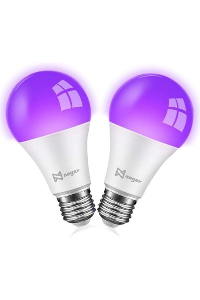 NOGERM مصابيح LED سوداء، 9 واط A60 (ما يعادل 75 واط)، مستوى UVA 380-400 نانوم...