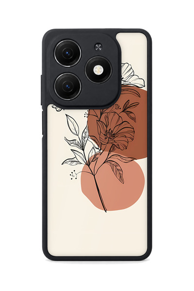 TECNO Spark 20 Compatible Sketch Patterned Camera Protected Shockproof Case